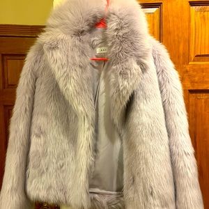 ALC Lavendar faux fur jacket - like NEW